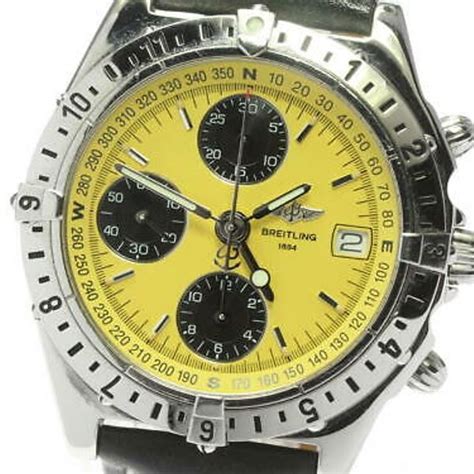 breitling chronomat longitude yellow face|breitling chronomat 42 for sale.